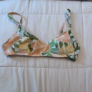 Floral bikini top